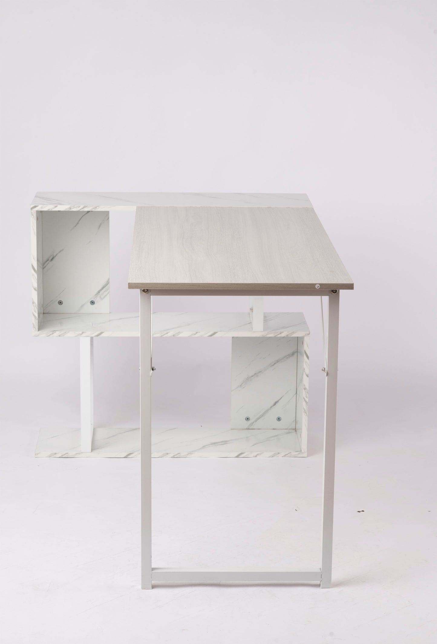 Sturdy L-Shaped Office Desk for Efficient Multi-Tasking