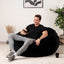 Giant Foam-Filled Bean Bag Chair - 4ft Velvet (cover and filler included)