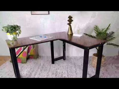 Contemporary L-Shaped Office Desk – Multi-Tasking & Space-Saving