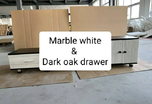 Brand New Modern TV Stand TV Table – Expendable Width - Solid TV Standing Console Table with Drawers and Storage